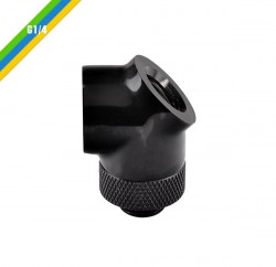 FITTING PACIFIC G1/4 45 DEGREE ADAPTER - BLACK/DIY (CL-W051-CU00BL-A)