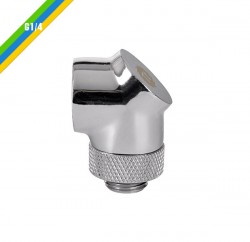 FITTING PACIFIC G1/4 90 DEGREE ADAPTER - CHROME (CL-W052-CU00SL-A)