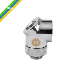 FITTING PACIFIC G1/4 45/90 DEGREE ADAPTER - CHROME (CL-W053-CU00SL-A)