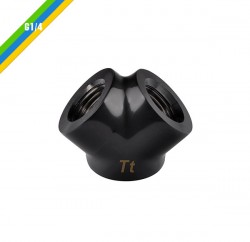 FITTING PACIFIC G1/4 Y ADAPTER - BLACK (CL-W054-CU00BL-A)