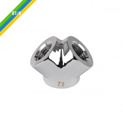 FITTING PACIFIC G1/4 Y ADAPTER - CHROME (CL-W054-CU00SL-A)