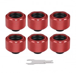 FITTING PACIFIC C-PRO G1/4 PETG - RED - PACK 6 PCS (CL-W209-CU00RE-B)