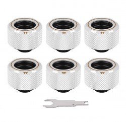 FITTING PACIFIC C-PRO G1/4 PETG - WHITE - PACK 6 PCS (CL-W211-CU00WT-B)