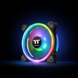 COMBO 3 FAN CASE THERMALTAKE RIING TRIO 12 LED RGB (CL-F072-PL12SW-A)