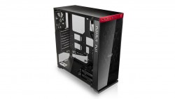 CASE INWIN 805 RED BLACK TYPE C - ALUMINIUM - TEMPERED GLASS MID TOWER