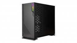 CASE INWIN 103 BLACK RGB - FULL SIDE TEMPERED GLASS MID TOWER