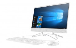 Máy tính để bàn AIO HP 22-c0047d (4LZ20AA) (i3-8100T/4GB/1TB/RW/WF/BT/21.5F/W10SL) Màn hình 21.5 màu trắng