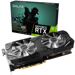 VGA CARD GALAX RTX2070 EX 8G GDDR6 V2 BLACK 2 FAN (27NSL6UCV1XN)