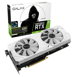 VGA CARD GALAX RTX2080 EX WHITE 1 CLICK OC 8G GDDR6 2 FAN (28NSL6UCU8WW)