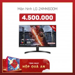 Màn Hình LG 24" 24MK600M-B (Tấm nền IPS, Tấn số quét 75Hz, Không viền 3 cạnh)