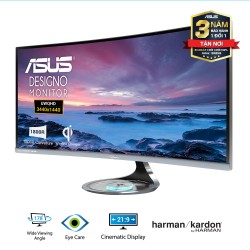 Màn Hình Cong Thiết Kế ASUS MX34VQ 34" 2K 21:9 Sạc Không Dây Qi Loa Harman Kardon