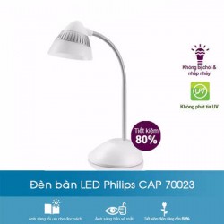 Đèn bàn bảo vệ mắt PHILIPS LED 70023 màu trắng (công suất 4.5W)