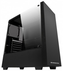 CASE XIGMATEK IRIS BLACK (42180) (1mặt kính cường lực, lắp được 7 fan 12)