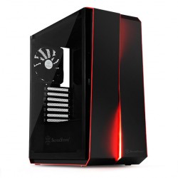 Case SilverStone REDLINE SERIES RL07 Black (SST-RL07B-G) - ATX Tempered Glass Mid-Tower