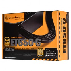 Nguồn SilverStone 650W ESSENTIAL SERIES / TUF Alliance (SST-ET650-G) - 80 Plus GOLD