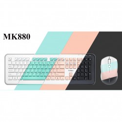 Combo Keyboard + Mouse Fuhlen Optica Wireless MK880 (Green/Black/Pink/White)