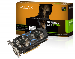 VGA CARD GALAX GTX1050Ti OC 4GB DDR5 128BIT 2 FAN (50IQH8DSC7CB)