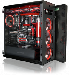 CASE ASTERION BLACK PLUS (Alu. E-ATX, Side-opening panel)