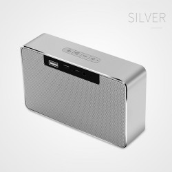 Loa không dây SPEAKER BLUETOOTH JOYROOM M9 SILVER Double Horn Stereo (6W/1500mAh/TF/AUX)