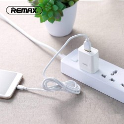 BỘ COMBO CỦ SẠC + DÂY SẠC USB TYPE C REMAX RP-U112 màu trắng (Củ 1A+Cáp 1Mét)