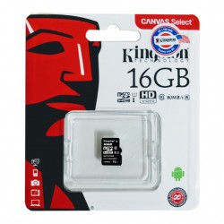 Thẻ nhớ MicroSD 16GB KINGSTON (SDCS/16GBSP) 80MB/s Chính hãng