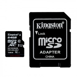 Thẻ nhớ MicroSD 64GB KINGSTON (SDCS/64GBP) 80MB/s