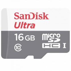 Thẻ nhớ MicroSDHC 16GB SANDISK ULTRA C10 80MB/s (SDSQUNS-16G-GN3MN)