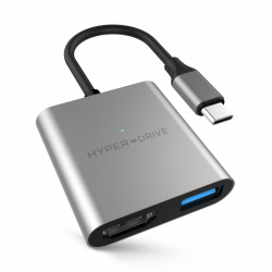 Đầu chuyển HYPERDRIVE 4K HDMI 3-in-1 USB-C Hub HD259A