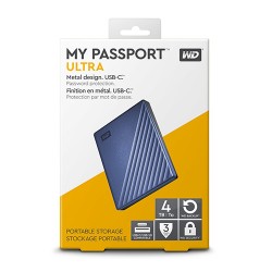 Ổ cứng gắn ngoài WD 2.5 4TB My Passport Ultra USB 3.0 Type C (WDBFTM0040BSL)