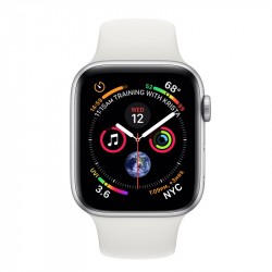 Apple Watch Series 4 40mm GPS viền nhôm dây cao su trắng MU642