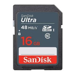 Thẻ nhớ SD Ultra SDHC UHS Sandisk 16GB C10 48 Mb/s (SDSDUNB-016G-GN3IN)