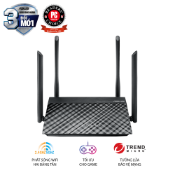 Bộ phát sóng wifi/Router wifi ASUS RT-AC1200 Chuẩn AC1200, 2 băng tần, Parent Control, USB 2.0