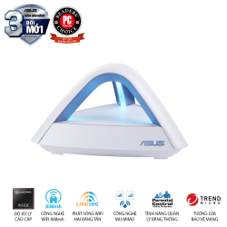 Lyra Trio Router MAP-AC1750 (MESH WI-FI), Chuẩn AC1750 AiMesh 360 WIFI Mesh, 2 băng tần, AiProtection (1PACK/BOX)