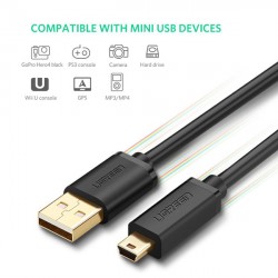 Cáp Mini USB 2.0 Ugreen 10386 (Cáp Hình Thang MP3/MP4)