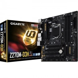 MAINBOARD GIGABYTE Z270M D3H. S-V-L. LGA1151. KABYLAKE. DDR4X4