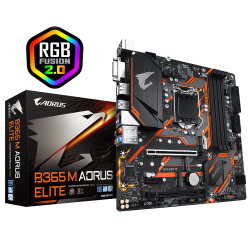 MAINBOARD GIGABYTE B365M AORUS ELITE LGA1151V2. COFFEELAKE. DDR4X4