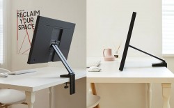 Màn hình "The Space" 32" SAMSUNG LS32R750QEEXXV, màn hình chuyên cho thiết kế, độ phân giải 4K, 1 tỷ màu, tấm nền VA, 60Hz, 4ms, Hub USB, chân đế kẹp bàn tiết kiệm không gian