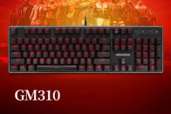 Bàn phím cơ Newmen GM310 Black Mechanical Blue Switch 104 key