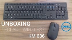 Bộ phím chuột không dây Dell KM636 (màu đen)