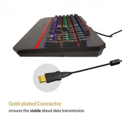 Bàn phím cơ REDDRAGON ANDROMEDA K558 RGB LED, BLUE SWITCH