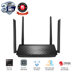 ROUTER WIFI ASUS RT-AC59U AC1500 MOBILE GAMING (CHUẨN MU-MIMO, 2 BĂNG TẦN, USB, STREAM 4K)