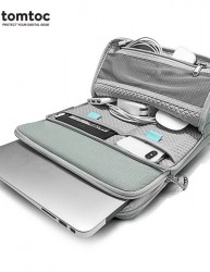 TÚI CHỐNG SỐC TOMTOC (USA) (H13-E02G) GRAY - 360° PROTECTION PREMIUM MACBOOK PRO 15” NEW