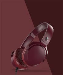 Tai nghe có dây SKULLCANDY RIFF ON-EAR (SK-S5PXY-M685) màu đỏ, có Micro