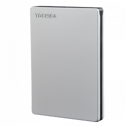 Ổ Cứng Di Động 1TB Toshiba Canvio Slim 1TB 2.5" USB 3.0 - HDTD310AS3DA (Màu Bạc)