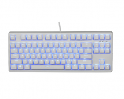 Bàn Phím Cơ ngắn E-DRA EK387 ICE WHITE BROWN SW (87key/BrownSW/led Blue)