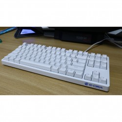Bàn Phím Cơ ngắn E-DRA EK387 ICE WHITE BROWN SW (87key/BrownSW/led Blue)
