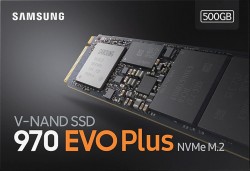 SSD SAMSUNG 500GB PCIe 970 EVO PLUS (MZ-V7S500BW) M2 PCIe NVMe 1.2