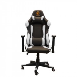 Ghế Game E-DRA MARS EGC202 BLACK WHITE (Chân xoay/ đệm lưng + cổ)