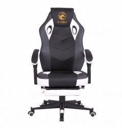 Ghế Gaming E-DRA JUPITER EGC201 BLACK WHITE (Chân xoay/có gác chân)