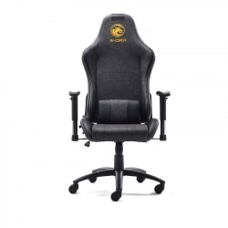 Ghế Game E-DRA MIDNIGHT EGC205 Black, Chân xoay, có kê lưng + kê cổ, màu sắc thời thượng, sang trọng